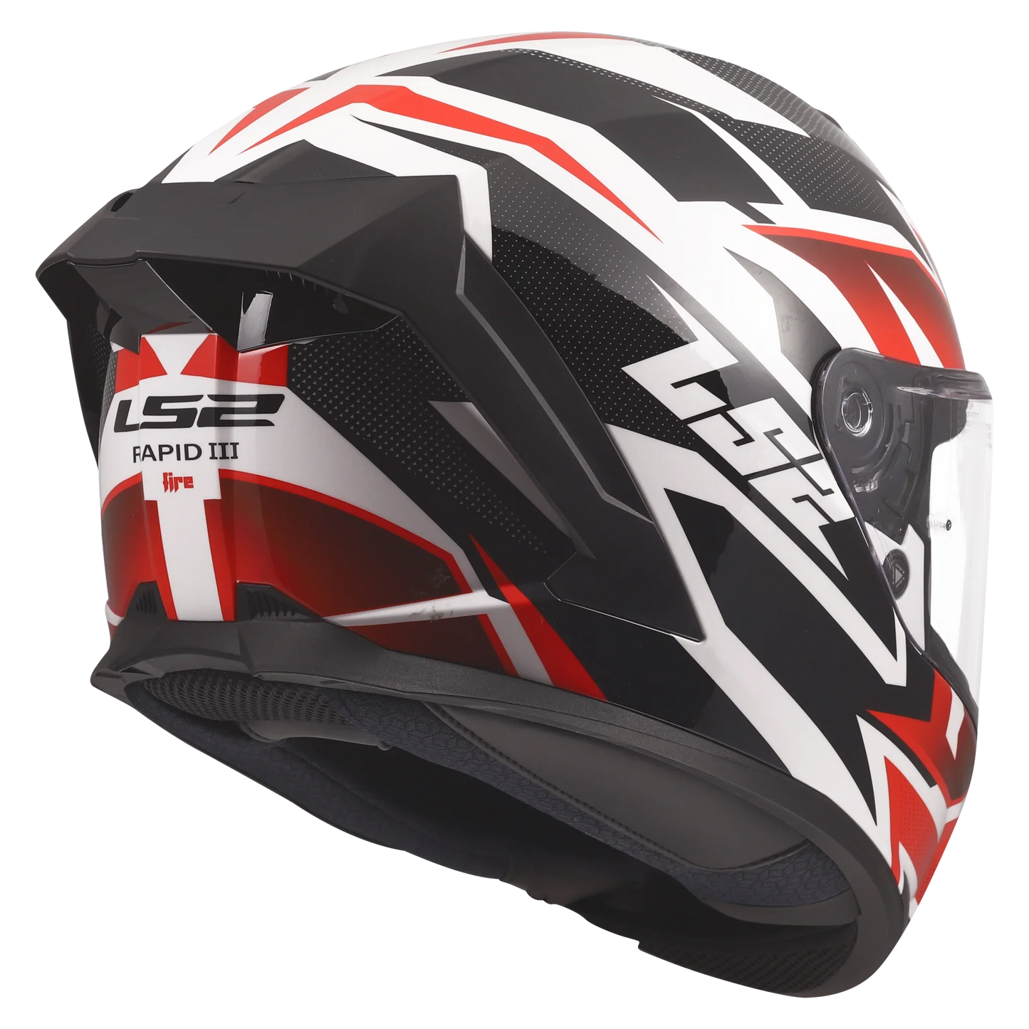 LS2 FF820 Rapid III XTREM zwart/rood/wit - KartKings