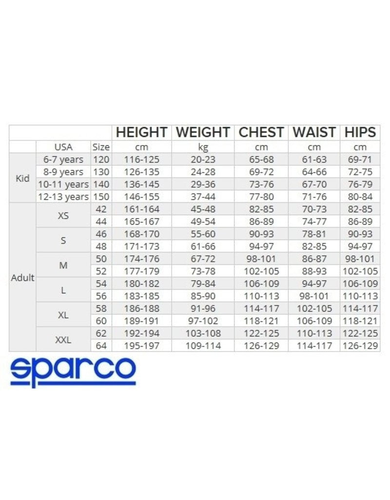 Sparco thunder overall blue/yellow