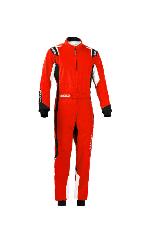 Sparco thunder overall red