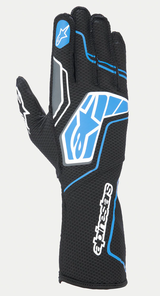 Alpinestars Tech 1-KX V4 Black/Fluorescent Blue (FIA Karting)