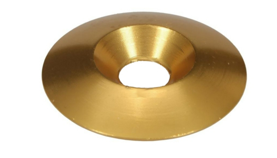 Aluminum countersunk ring M8 x 34 MM gold-colored