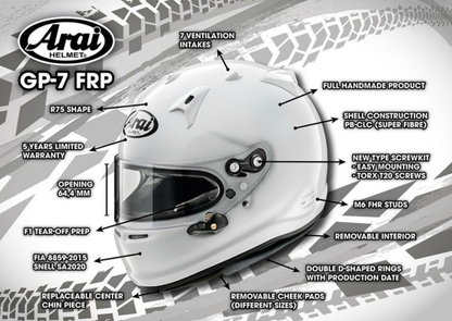 Arai GP-7 Helmet (SA2020 - FIA 8859-2015)