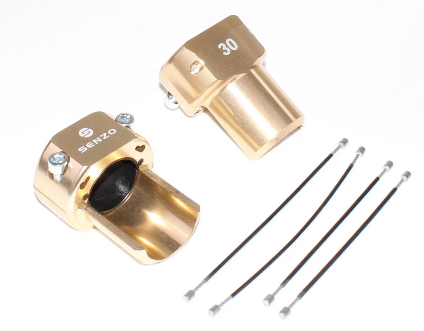 Senzo Achterbumper saver set 30MM Goud kleurig