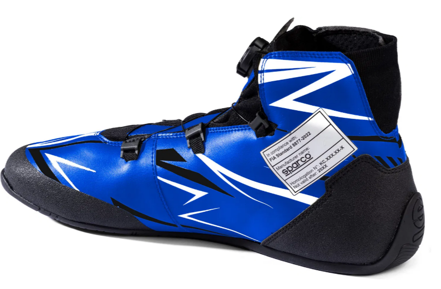 Sparco K-rapid FIA 8877-2022 (met snelsluiting) blauw / zwart / wit