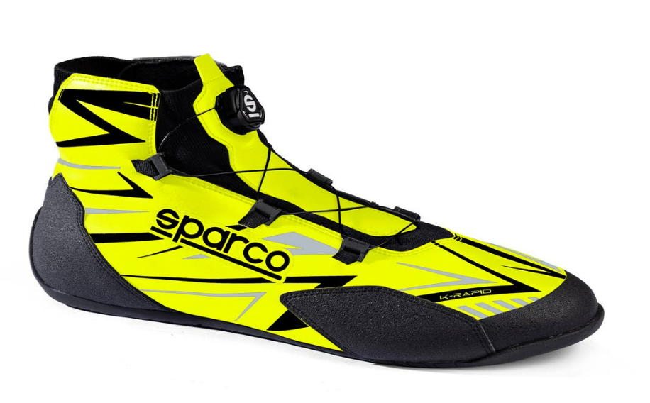 Sparco K-rapid FIA 8877-2022 (with quick release) fluorescent yellow / black