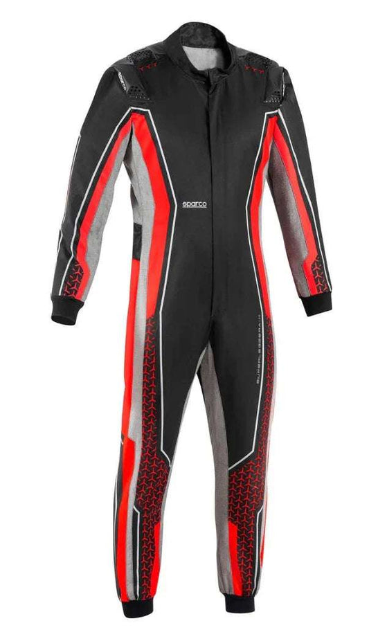 Mono de kart Sparco Superleggera FIA 8877-2022 negro/rojo