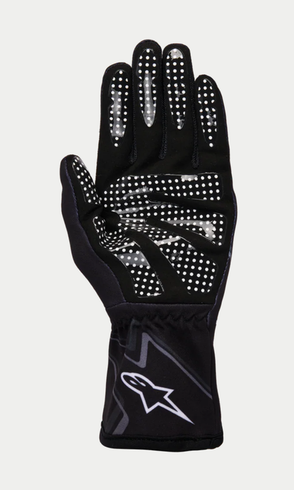 Guante de karting Alpinestars K-Race Graphic 1 gris, negro y blanco
