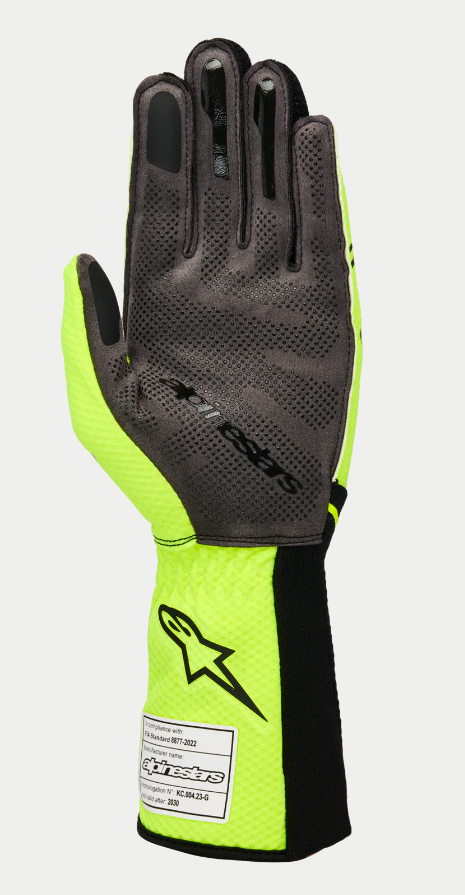Alpinestars Tech 1-KX V4 amarillo fluorescente/negro FIA karting