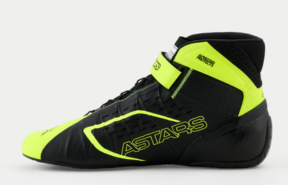 Zapatillas de kart Alpinestars KX V3 homologadas por la FIA, color amarillo fluorescente/negro
