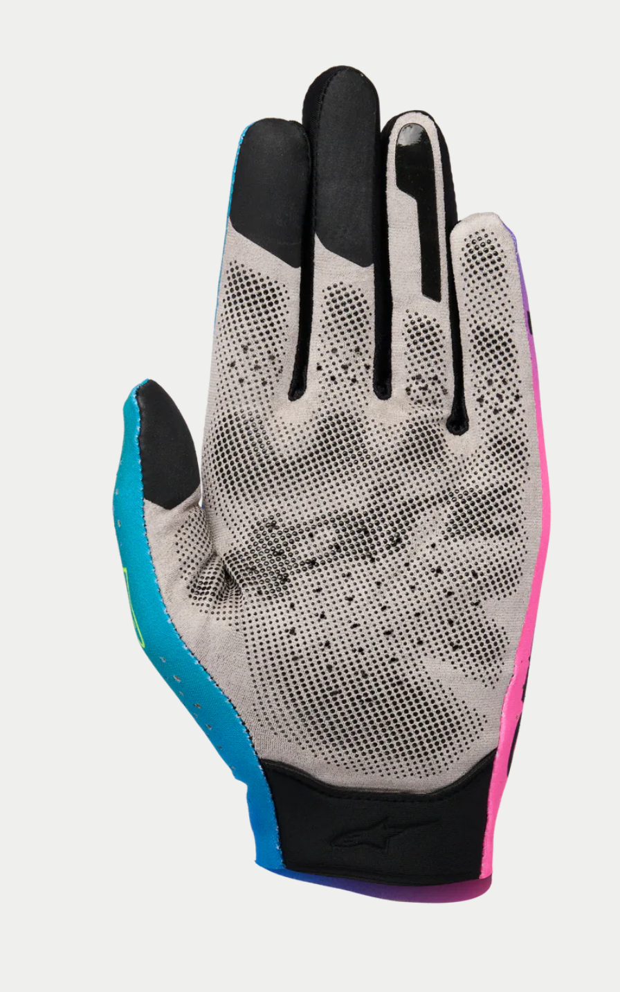 Guantes Alpinestars Sim Racing Graphic 2 Cian/Rosa/Amarillo Fluorescente