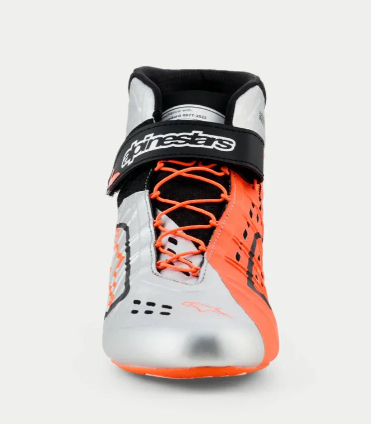 Alpinestars KX V3 FIA gekeurde kartschoenen oranje/zilver - KartKings