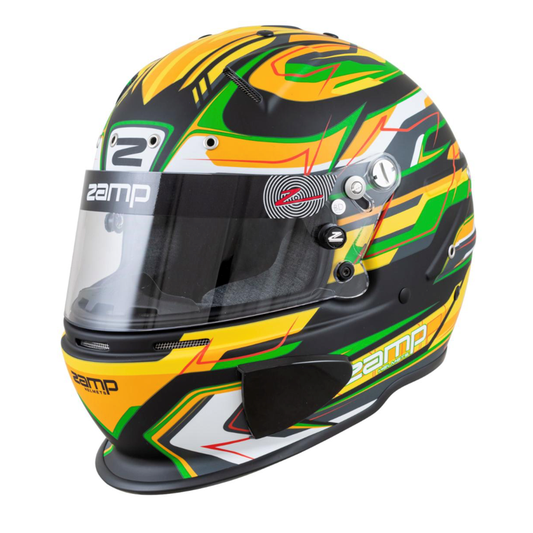 Zamp RZ-70E Switch Black/Green/Yellow (FIA-8859/SNEL 2020)