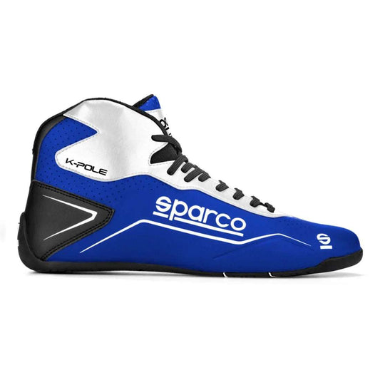 Sparco K-pole blauw/wit kartschoenen - KartKings