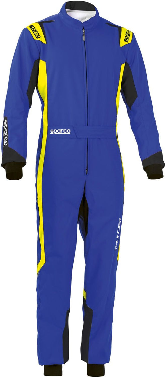 Sparco thunder overall blue/yellow