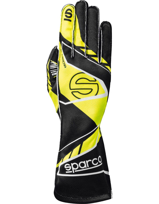 Sparco K -Arrow+ (FIA 8877-2022) kart gloves Black / Yellow