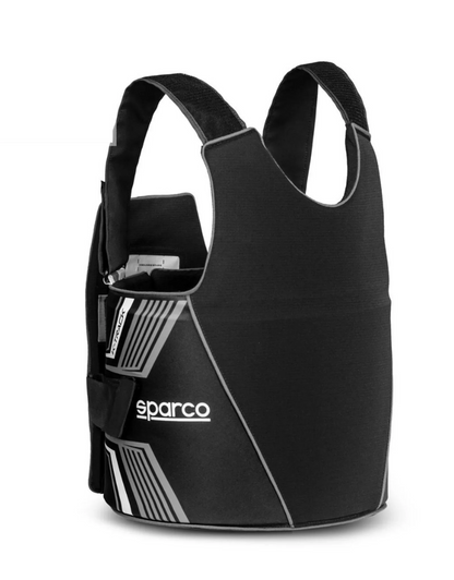 Sparco K-Track FIA 8870-2018 ribbeschermer zwart/wit - KartKings