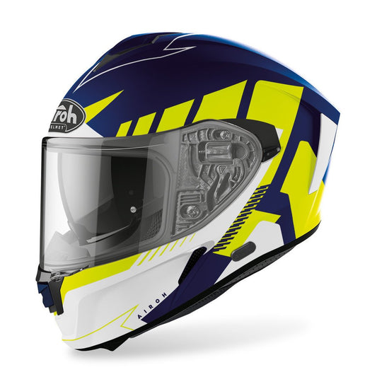 Airoh Spark Blauw / fluor geel matt