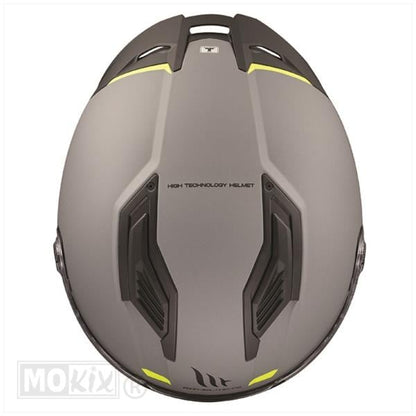 MT Helmets Stinger 2 matt gray / fluorescent yellow