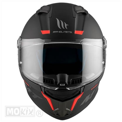 MT Helmets Stinger 2 matt zwart / fluor oranje
