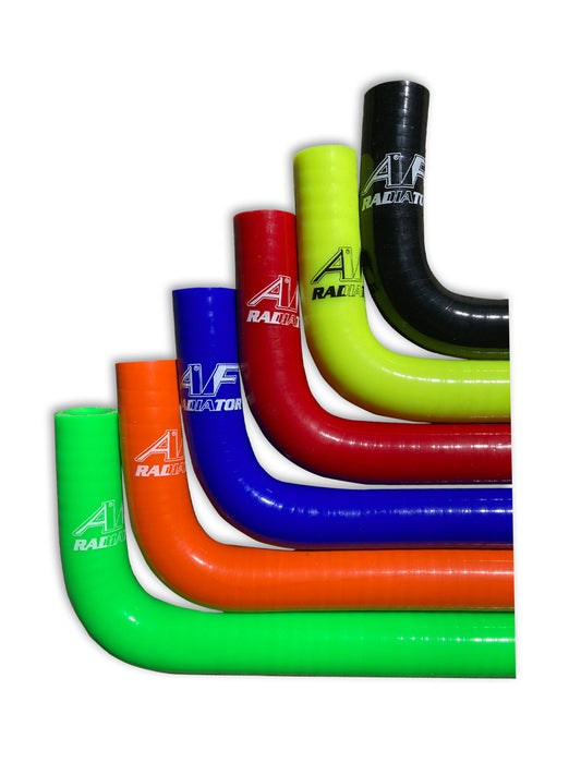AF Radiateur silicone waterslang  Blauw 120 CM 2 x bocht 90 graden