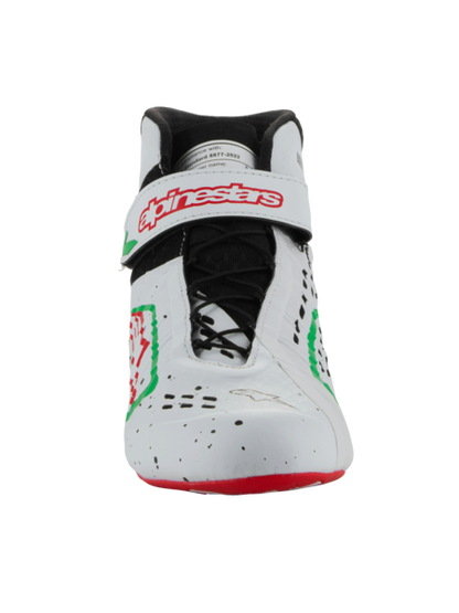 Zapatillas de kart Alpinestars KX V3 homologadas por la Fia Blanco/verde/rojo