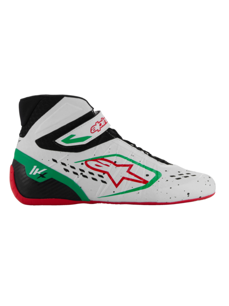 Zapatillas de kart Alpinestars KX V3 homologadas por la Fia Blanco/verde/rojo