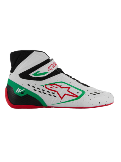 Zapatillas de kart Alpinestars KX V3 homologadas por la Fia Blanco/verde/rojo