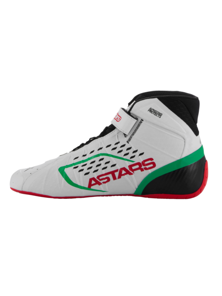 Zapatillas de kart Alpinestars KX V3 homologadas por la Fia Blanco/verde/rojo